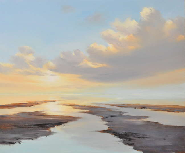 Jan Groenhart - Zon over het wad