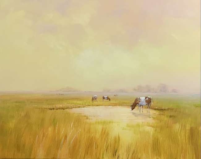 Jan Groenhart - Nevel op het land 