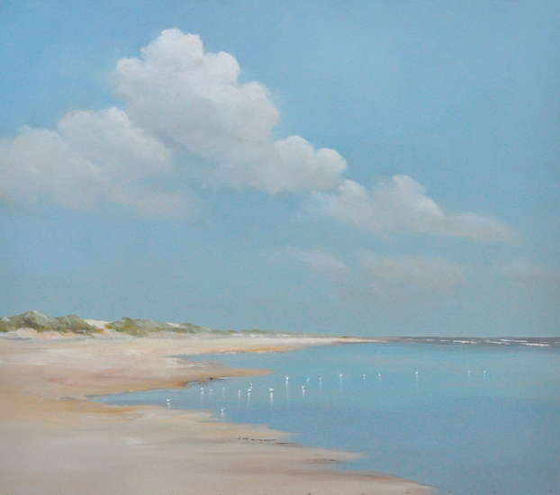 Jan Groenhart - Vogels bij het strand 